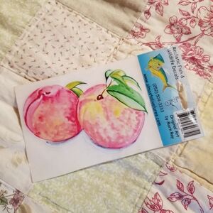 Valentines Day Realistic Fresh Peaches Decal Sticker | Peaches | Refresh